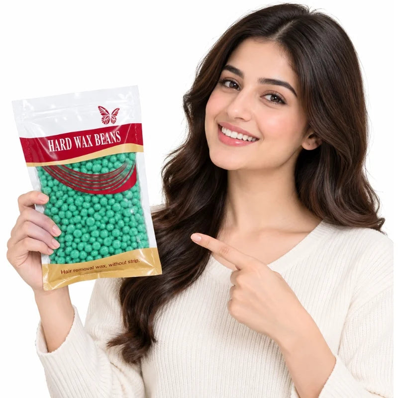 Hard Wax Beans | Painless Hair Removal Wax Beads for Body & Facial Hair | Random flavour | 100g