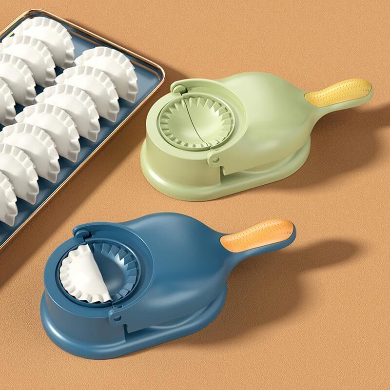 2-in-1 Dumpling & Samosa Maker | Mini Manual Tortilla & Dough Press | Random Colors
