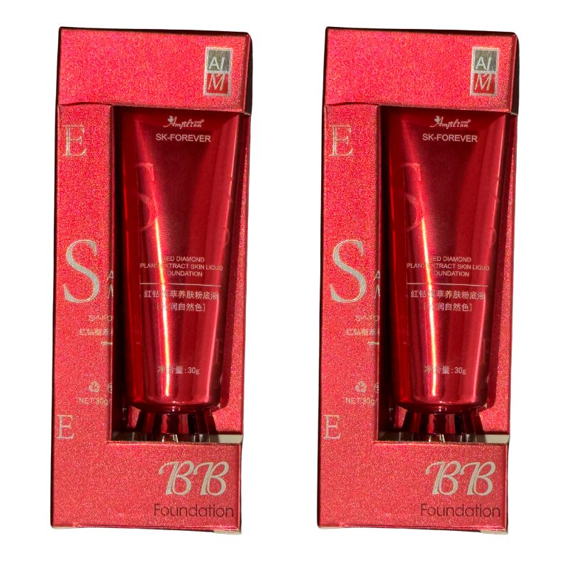 BB Waterproof Liquid Foundation | Full Coverage, Matte Finish, Long-Lasting, Oil-Control | 30g