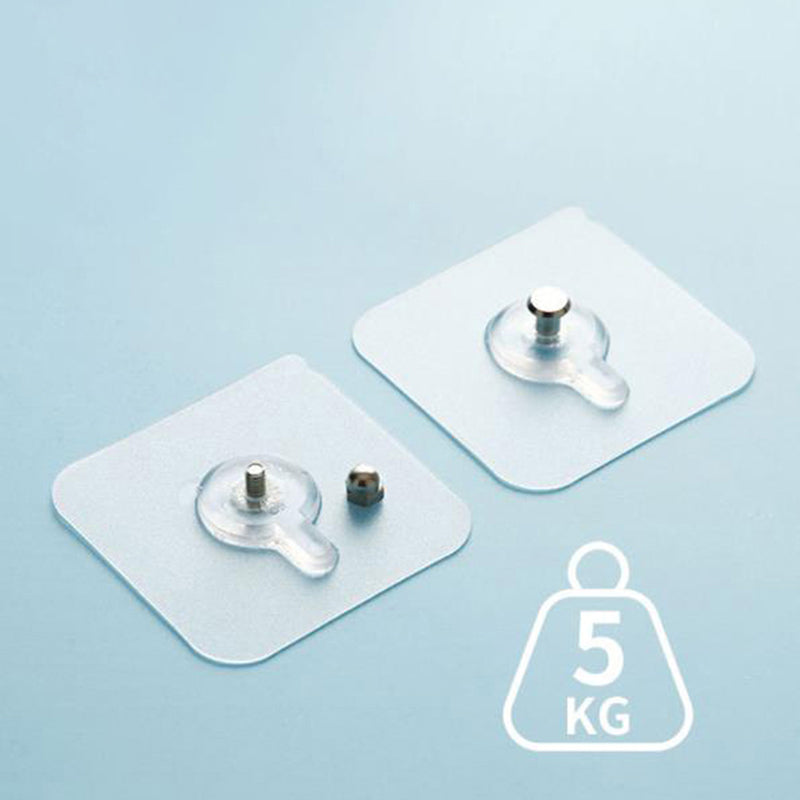 4 PCs Punch-Free Screw Hanger | Non-Marking Wall Hook Stickers | Heavy-Duty Picture & Decor Holder