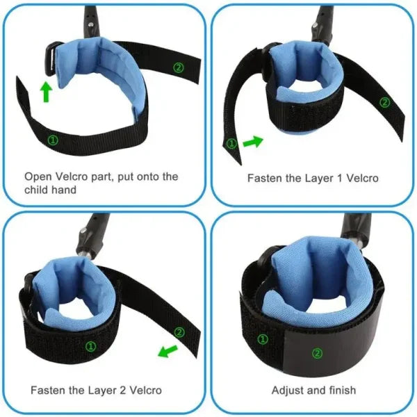 Anti-Lost Wrist Link for Kids | Child Safety Harness Strap for Travel, Parks & Crowded Areas