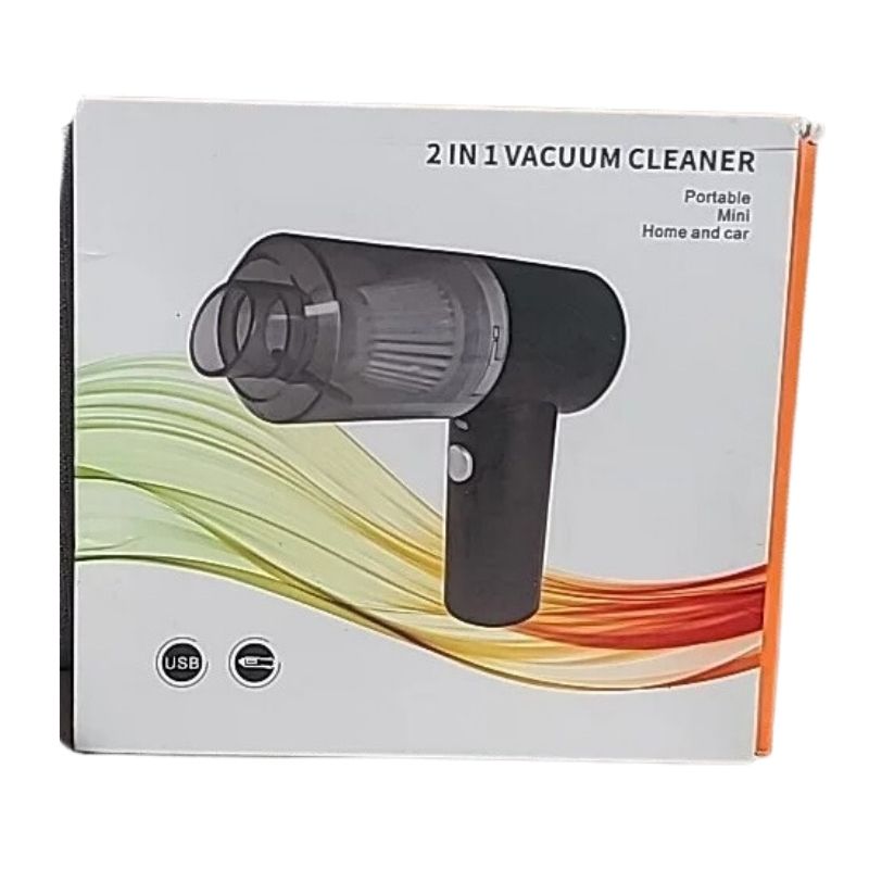 2-in-1 Wireless Portable Car Vacuum Cleaner | Cordless Handheld Mini Wet & Dry Cleaner