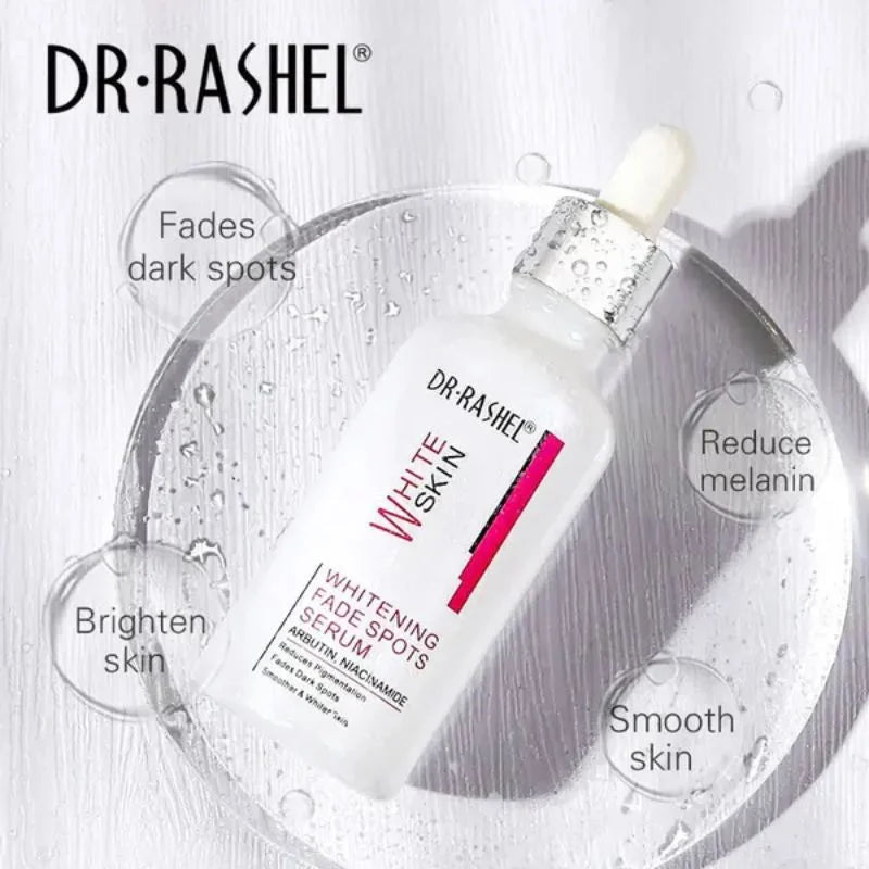 Dr. Rashel Whitening Fade Spots Serum for White Skin | Brightening & Pigmentation Corrector with Arbutin & Niacinamide (50ml) | Imported