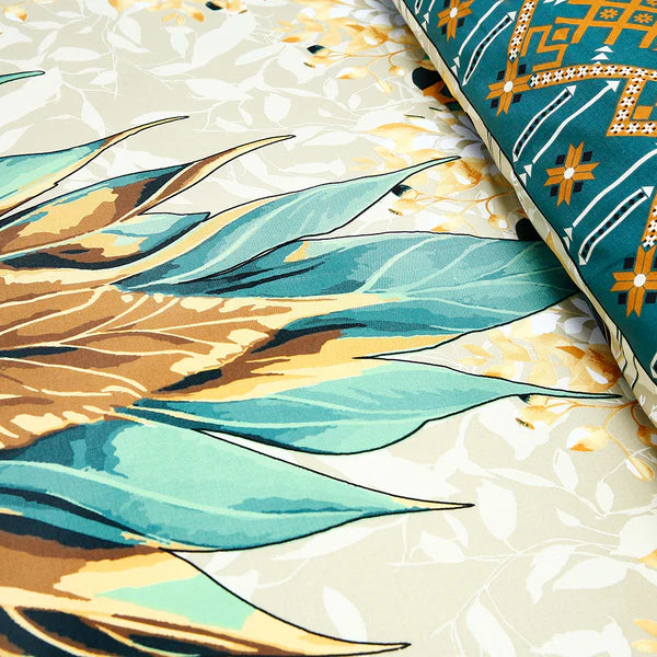 Sigma 4Pcs Cotton Printed Bedsheet Set | Soft, Breathable & Durable Bedding