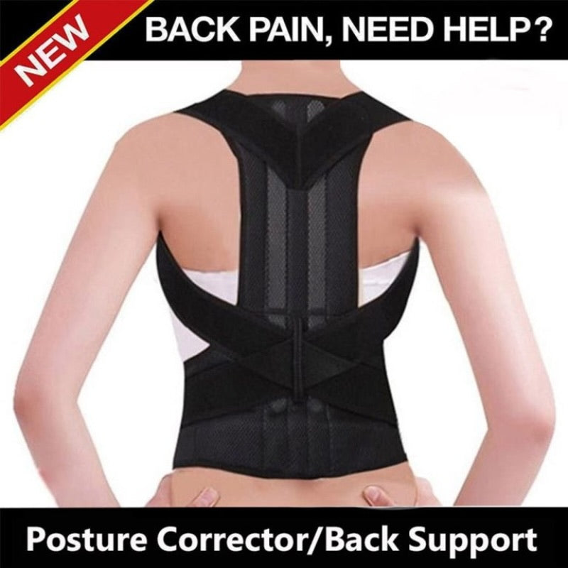 Back Pain Relief Posture Corrector Belt | Adjustable Support for Spine, Shoulder & Lumbar Alignment | Large