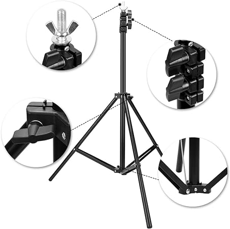 7 Ft Ring Light Stand for Photography & Video | Professional Grade Adjustable Stand