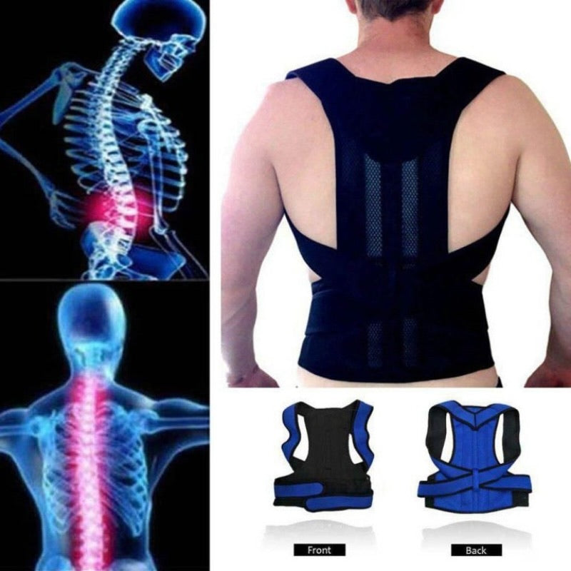 Back Pain Relief Posture Corrector Belt | Adjustable Support for Spine, Shoulder & Lumbar Alignment | XXL