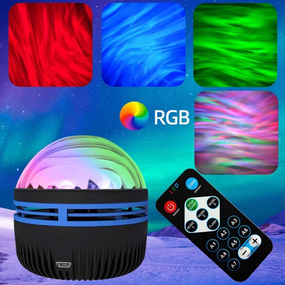 A7 LED Starry Projection Light with Remote Control | USB Galaxy Night Lamp