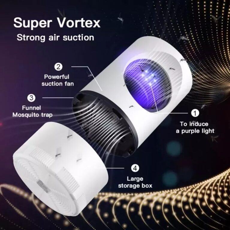 Portable USB Mosquito Killer Lamp | Safe, Silent & Chemical-Free Insect Trap for Home & Travel