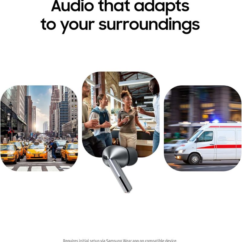 Samsung Galaxy Buds 3 Pro | Black | ANC Wireless Bluetooth Earbuds with Adaptive AI & Immersive Sound