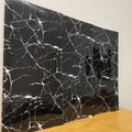 Black & White | Marble Sheet Sticker |  60x200cm | Waterproof Self-Adhesive PVC Wallpaper for Furniture Walls