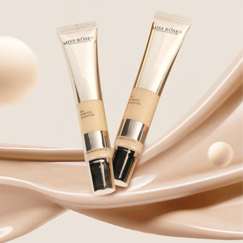 Ivory 6 | Miss Rose Silk Flawless Foundation | Long-Lasting Lightweight Liquid Foundation with Natural Radiant Finish
