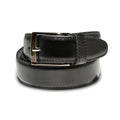 Black Pure Leather Belt | Premium Formal Wear Belt with Rugged Leather Interior & Elegant Metal Buckle