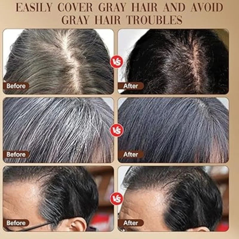 Black Temporary Hair Color Stick  | Long-Lasting Gray Coverage Hair Touch-Up Wand