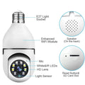 Speed-X Bulb Camera 1080P WiFi 360° Panoramic Security Camera  | Night Vision & Two-Way Audio