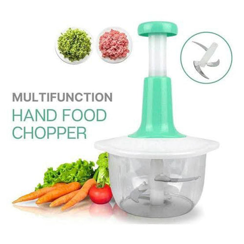 2L Manual Hand Push Chopper & Multifunctional Mixer | Vegetable Chopper, Meat Grinder, and Baby Food Maker