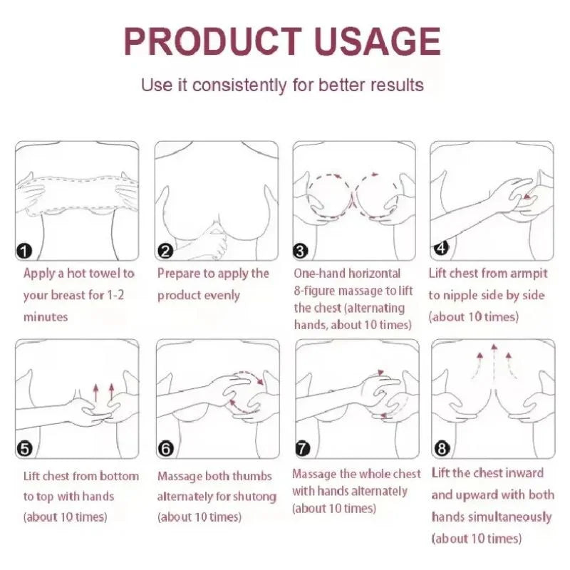 Daqan Breast Lifting Fast Cream  | Firming, Tightening & Skin-Nourishing Herbal Formula