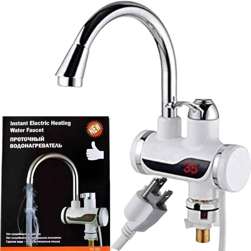 Electric Instant Heating  Faucet  | Digital Temperature Display | Kitchen & Bathroom Hot Water Tap