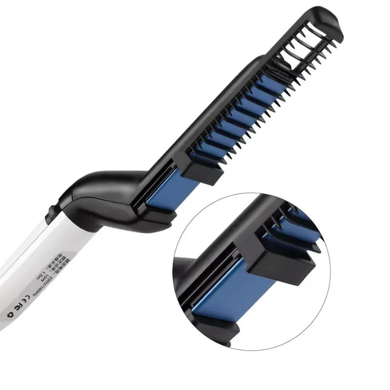 Hair & Beard Straightener Comb for Men | Multifunction Electric Hair & Beard Styling Brush | Quick Heating Ceramic Straightener