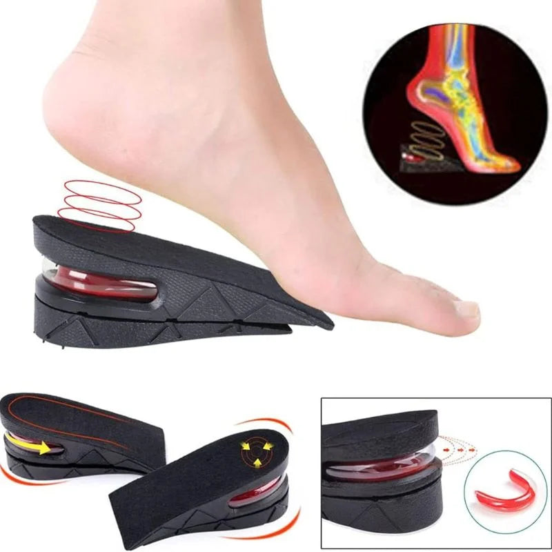 4 Layer Height Increase Insoles – Adjustable 3 cm to 9 cm | Soft, Comfortable & Shock-Absorbing | Elevator Shoe Inserts for Men & Women