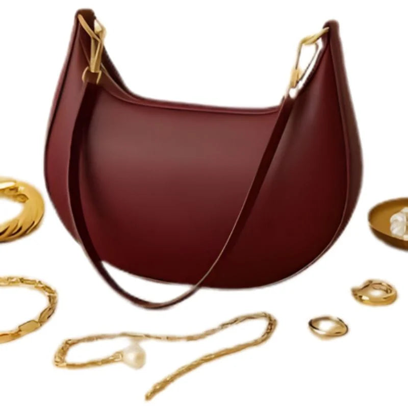 Maroon  Luxury Fashion Hand Bag for Girls & Ladies | Stylish Shoulder & Crossbody Bag | Long Strap