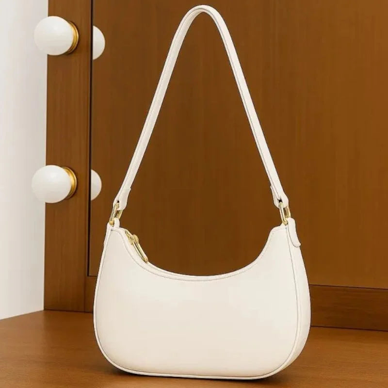 White Luxury Fashion Hand Bag for Girls & Ladies | Stylish Shoulder & Crossbody Bag | Long Strap