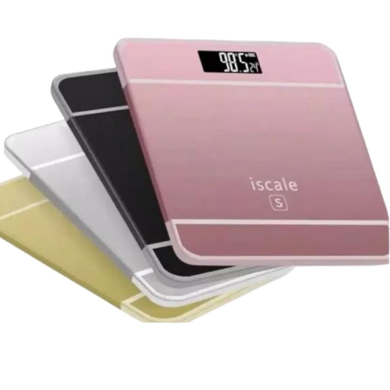 iScale Digital LED Bathroom Weighing Scale | Tempered Glass, Accurate & Automatic Weight Monitor