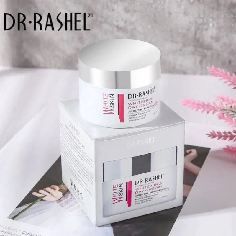 Dr. Rashel Fairness Whitening DAY Cream | Brightening & Hydrating Formula with Arbutin & Niacinamide (50g) | Imported