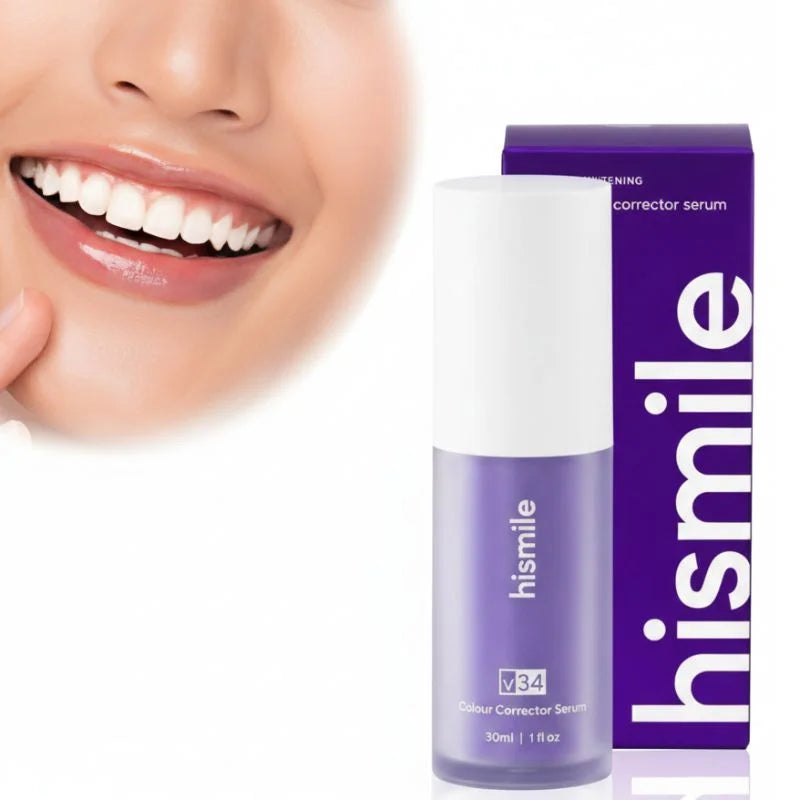 Hismile V34 Teeth Whitening Color Corrector Serum | Instant Brightening Solution 30ml