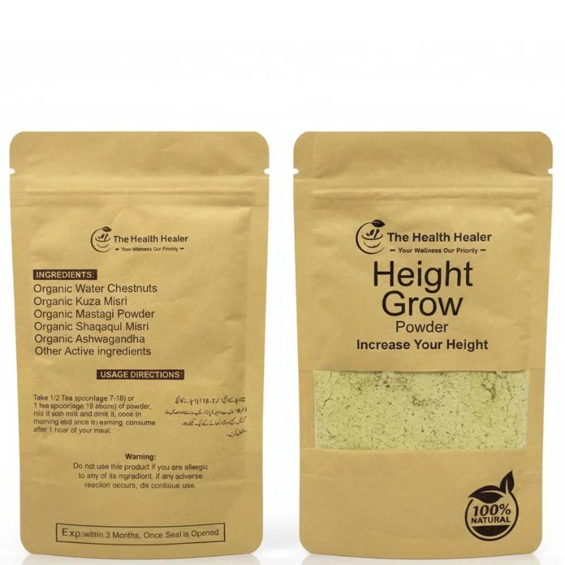 Health Healer Height Growth Powder 100g | Ayurvedic Herbal Supplement for Teens & Adults