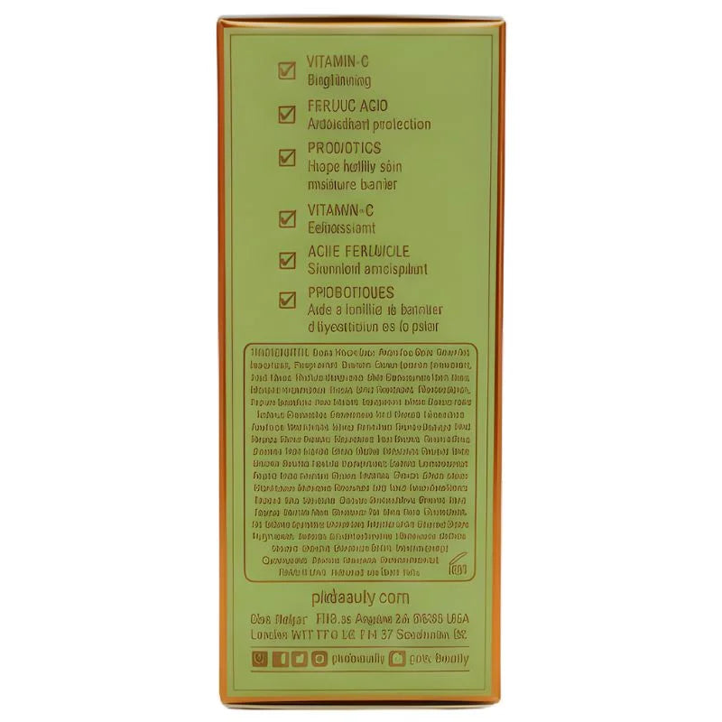 Pixi Vitamin C Brightening Serum with Ferulic Acid & Probiotics | Antioxidant Glow & Barrier Support