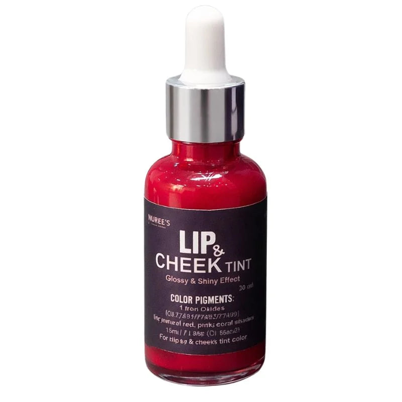 Glossy Lip & Cheek Tint | High-Shine Finish, Long-Lasting Color Pigments & Moisturizing Oils