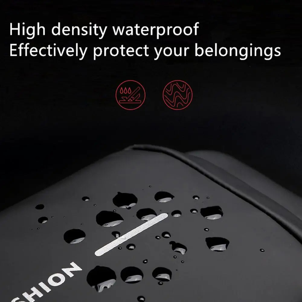 Black Multifunction Anti-Theft USB Charging Crossbody Shoulder Bag | Stylish, Secure & Travel-Ready