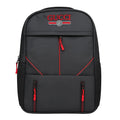 Multi-Functional Travel Backpack | Business Daypack with Laptop Compartment | Black & Red