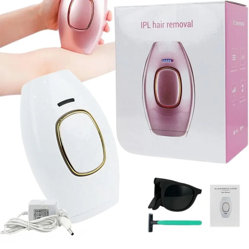 IPL Laser Hair Removal Device for Home Use | Permanent Hair Reduction Epilator | Painless Body Hair Remover