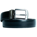 Black &  Brown Imported Reversible Belt | Double-Sided Matt Finish Strap with Elegant Metal Buckle