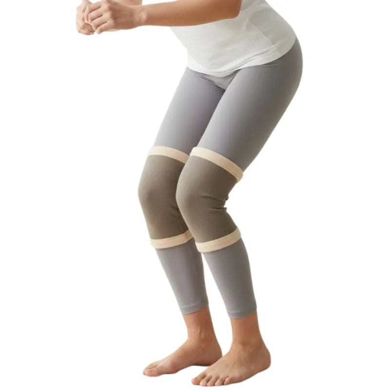 Unisex Wool Knee Warmers Pair |  Warm Elastic Fit, Plain design | Winter Wear for Men & Women | Random Colors