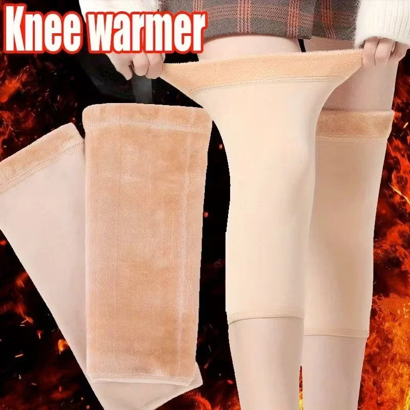 Unisex Wool Knee Warmers Pair |  Warm Elastic Fit, Plain design | Winter Wear for Men & Women | Random Colors