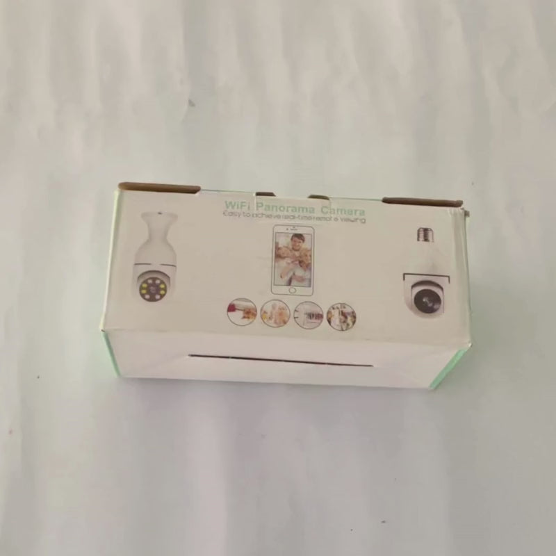 Speed-X Bulb Camera 1080P WiFi 360° Panoramic Security Camera  | Night Vision & Two-Way Audio