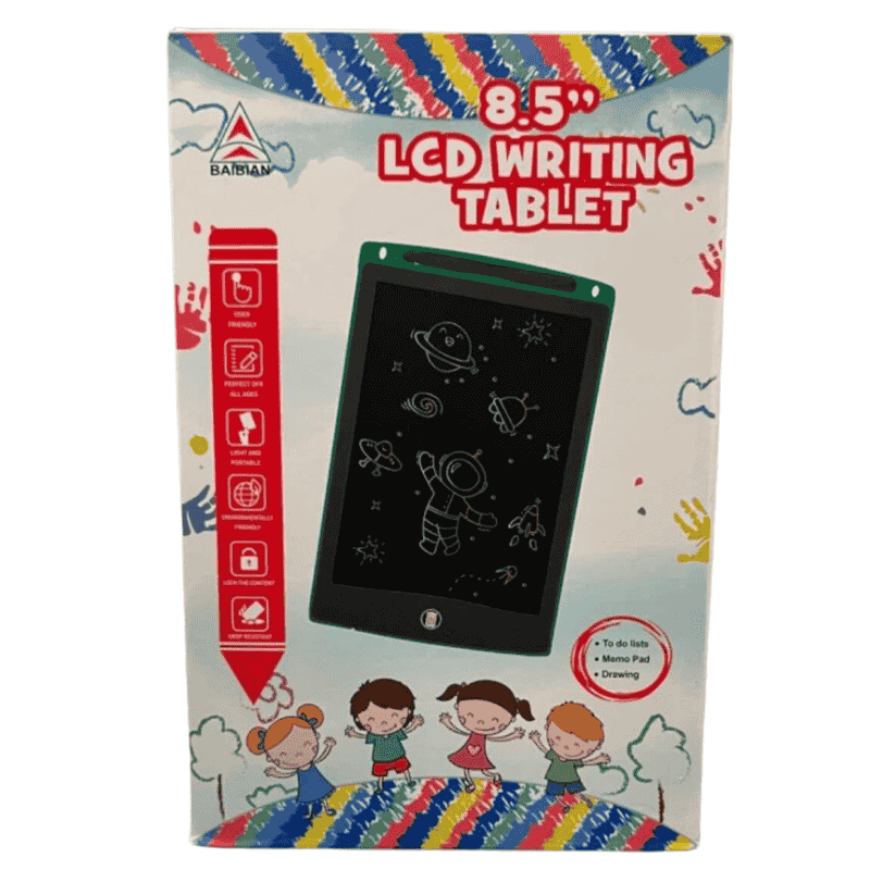 8.5-Inch Multi-Color LCD Writing Tablet | Premium Quality  | Reusable Drawing & Note-Taking Tool for Kids  | Random Colors