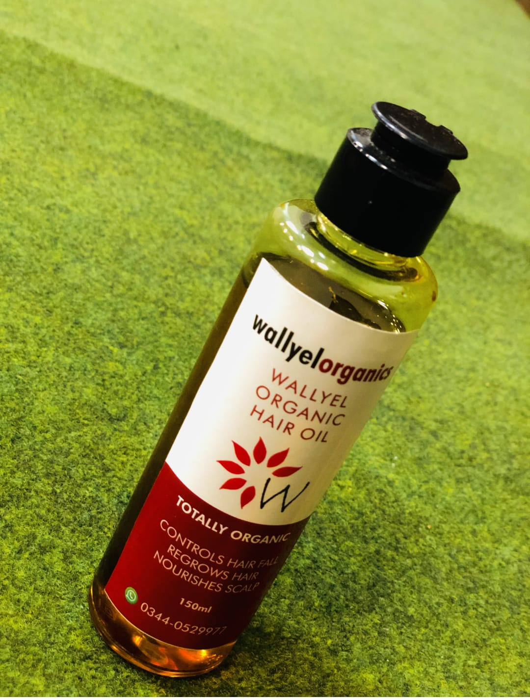 Wallyel Organic Hair Oil – Natural Solution for Hair Fall & Regrowth (150ml)