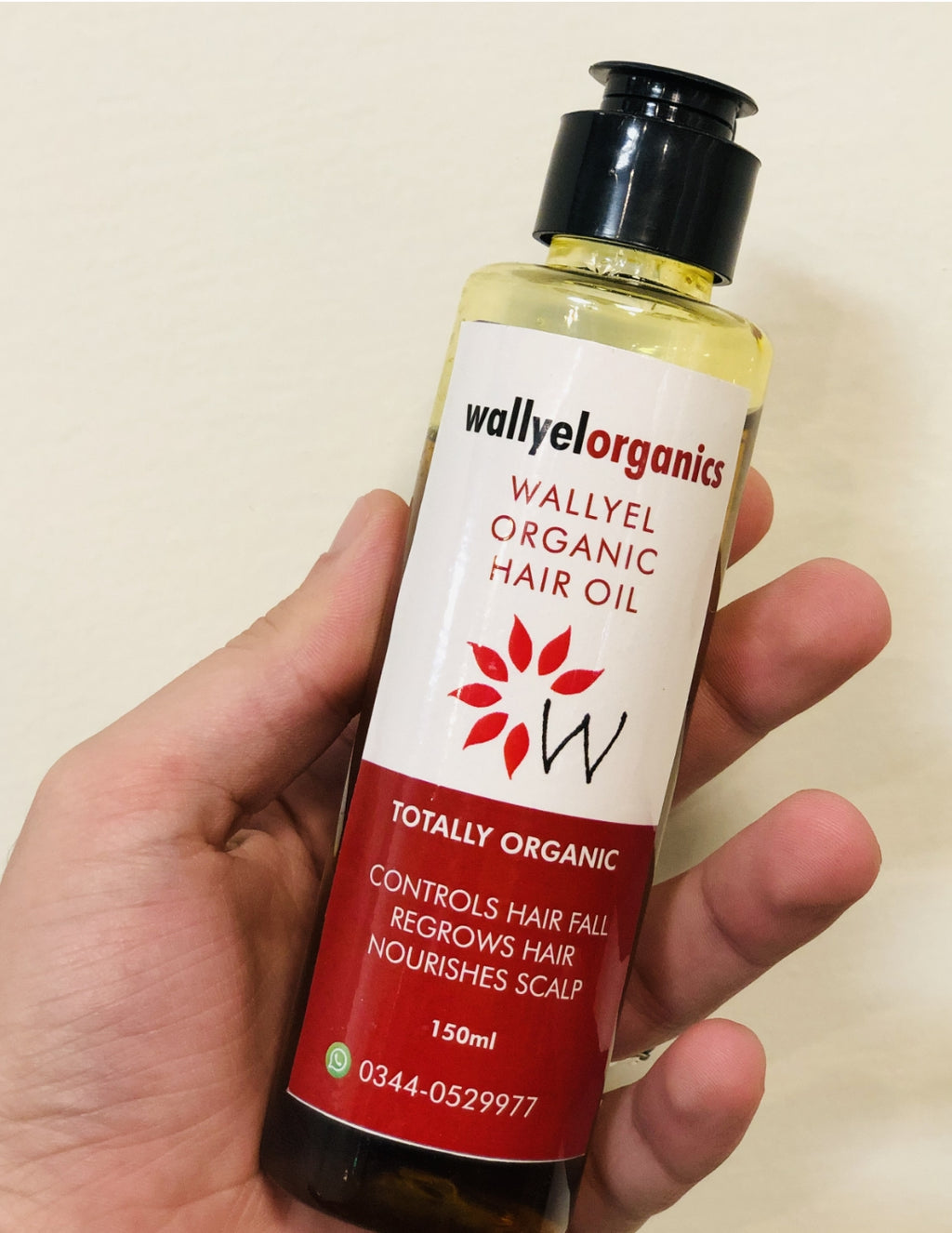 Wallyel Organic Hair Oil – Natural Solution for Hair Fall & Regrowth (150ml)
