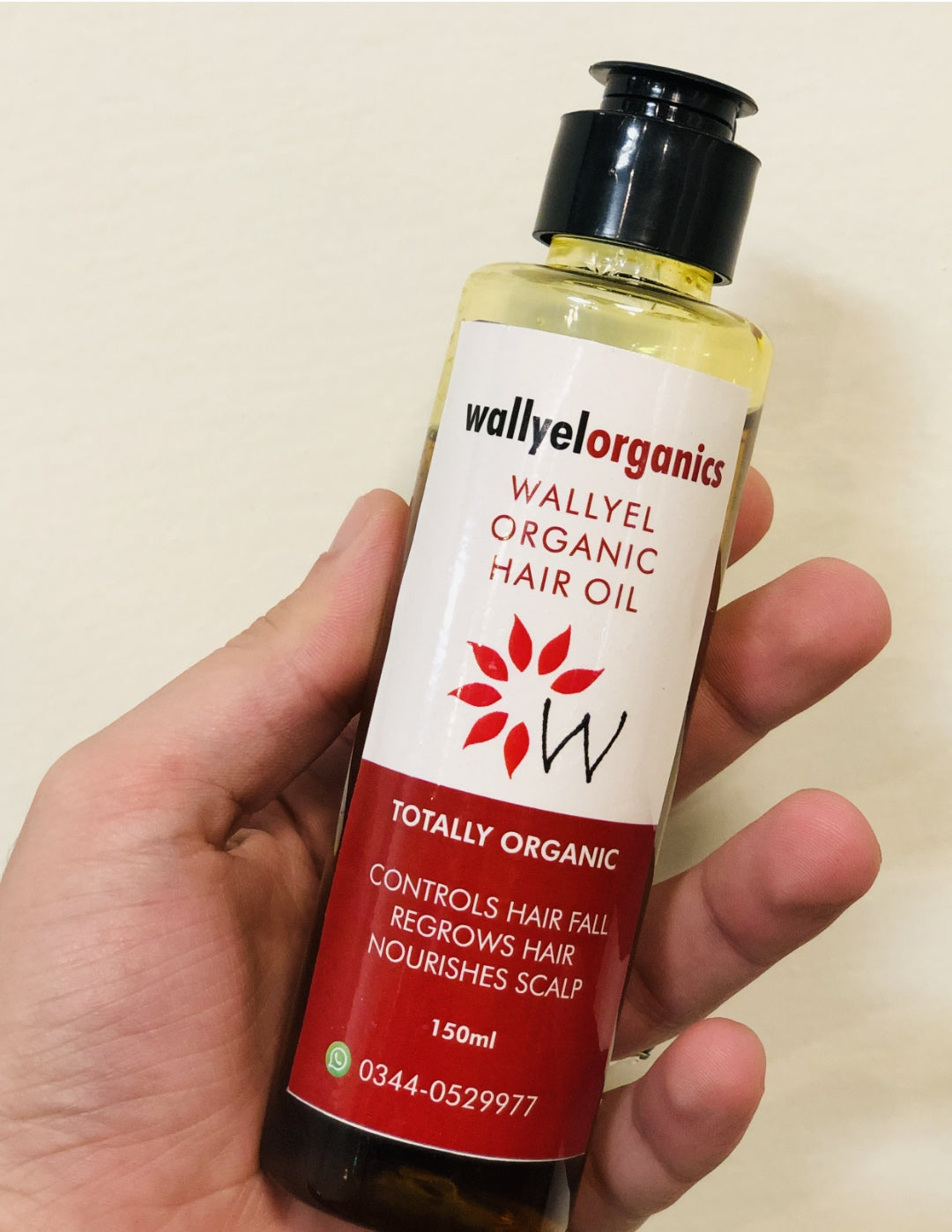 Wallyel Organic Hair Oil – Natural Solution for Hair Fall & Regrowth (150ml)