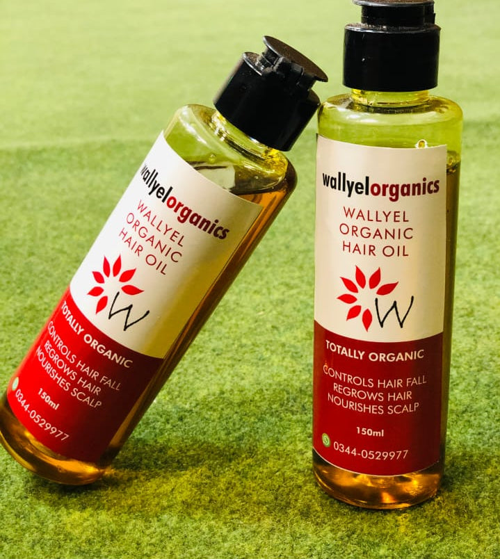 Wallyel Organic Hair Oil – Natural Solution for Hair Fall & Regrowth (150ml)